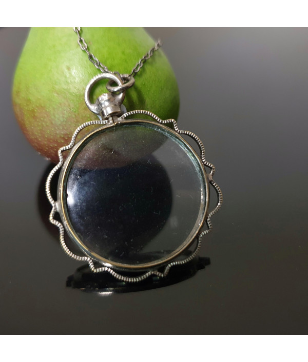 Reserved! Sweet Silver: Early 20th Century Photo Locket in Sterling Silver Reserved! Sweet Silver: Early 20th Century Photo Locket in Sterling Silver