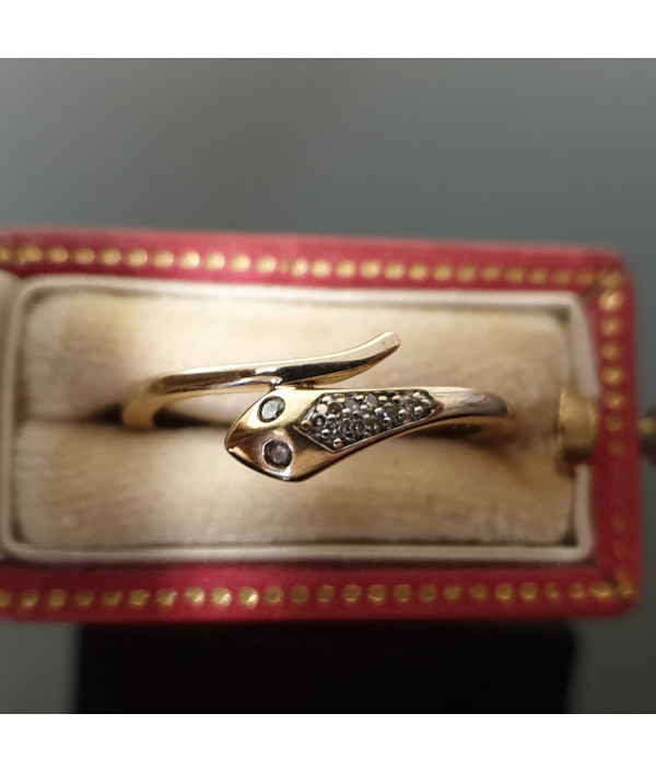 Bright Eyes: Vintage Diamond Snake Ring ...