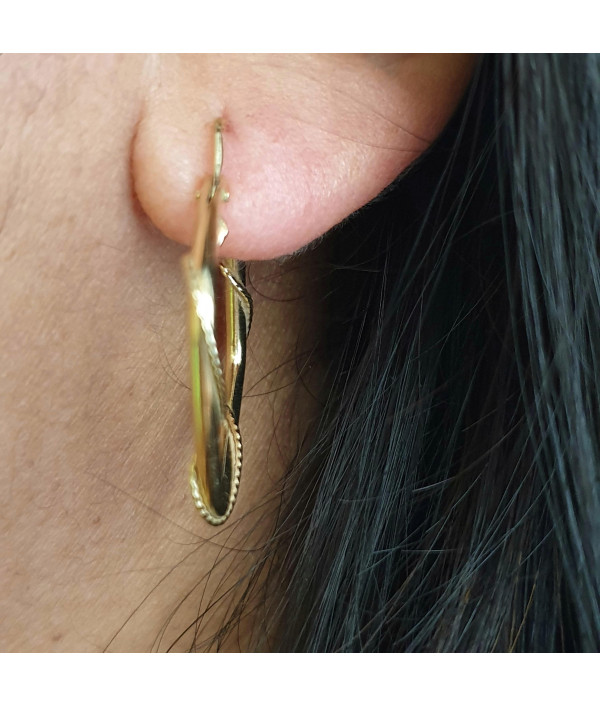 Golden Vines: Vintage Square Hoop Earrings 9K Yellow Gold Golden Vines: Vintage Square Hoop Earrings 9K Yellow Gold