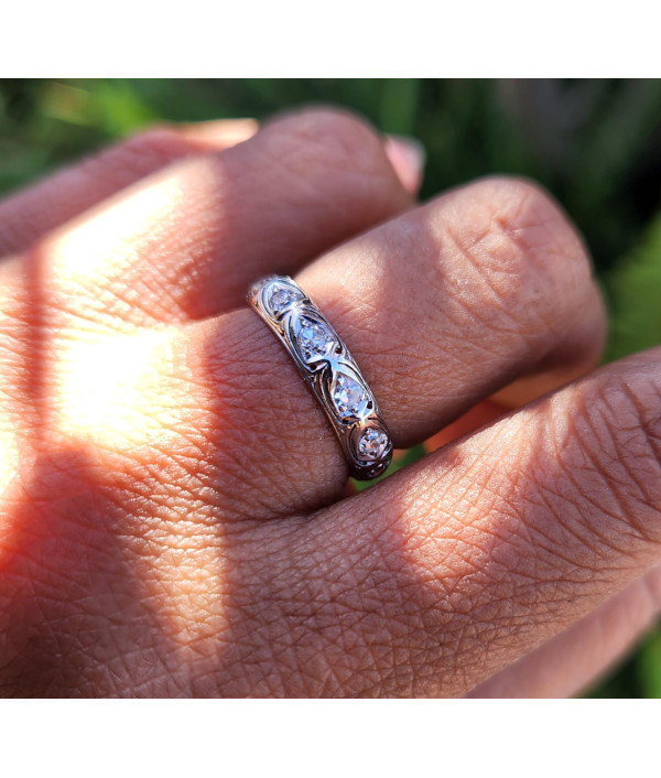 SOLD! Art Deco Diamond and Platinum Eternity Ring SOLD! Art Deco Diamond and Platinum Eternity Ring