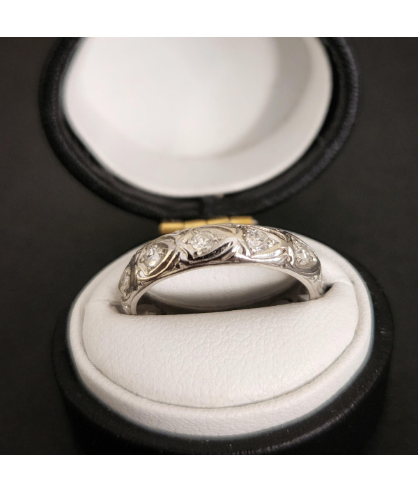 SOLD! Art Deco Diamond and Platinum Eternity Ring SOLD! Art Deco Diamond and Platinum Eternity Ring