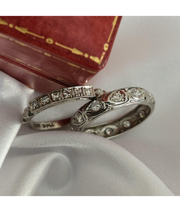 SOLD! Art Deco Diamond and Platinum Eternity Ring SOLD! Art Deco Diamond and Platinum Eternity Ring