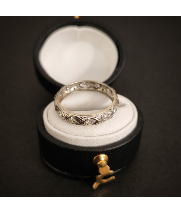 SOLD! Art Deco Diamond and Platinum Eternity Ring SOLD! Art Deco Diamond and Platinum Eternity Ring
