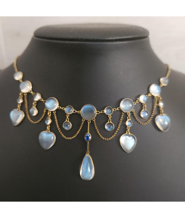 Edwardian Moonstone Festoon Ne...