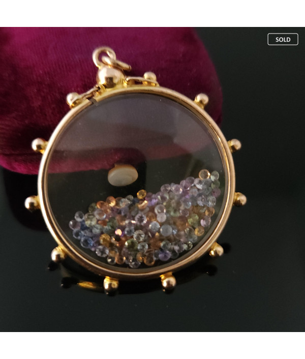Double-sided Dome Glass Photo locket in ...