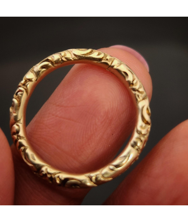 Large Georgian Split Ring in 12k Gold Large Georgian Split Ring in 12k Gold
