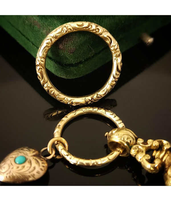 Large Georgian Split Ring in 12k Gold Large Georgian Split Ring in 12k Gold