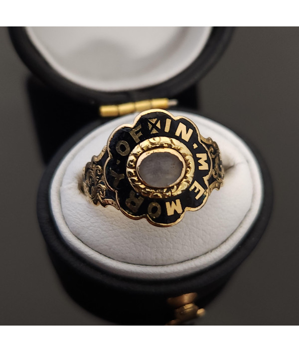 In Memory Of Victorian Mourning Ring in ...