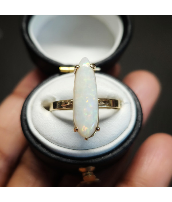 Australian Opal Ring in 10K Yellow Gold Australian Opal Ring in 10K Yellow Gold