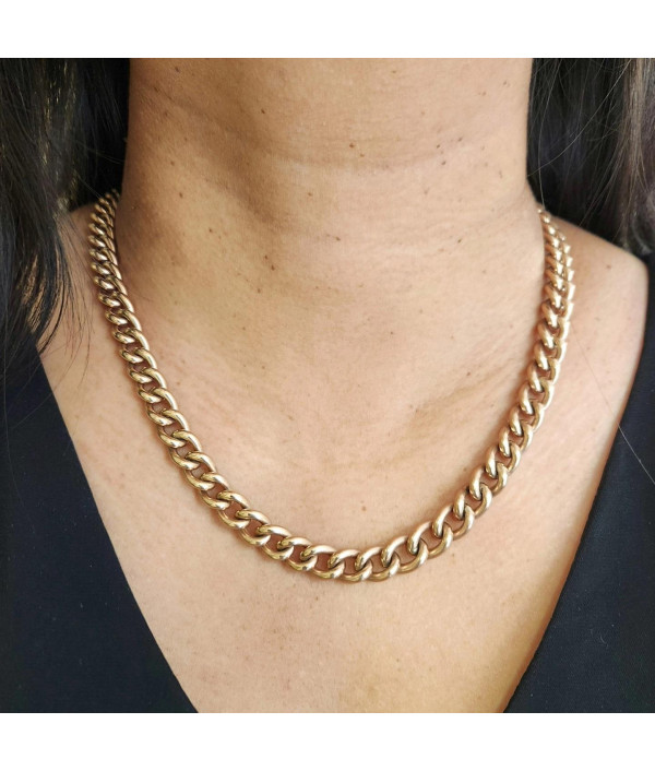 Antique Albert Chain with Graduated Links in 9k Rose Gold Antique Albert Chain with Graduated Links in 9k Rose Gold