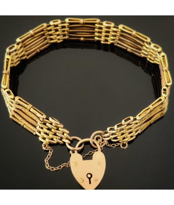 Edwardian Day and Night Gate Link Bracel...