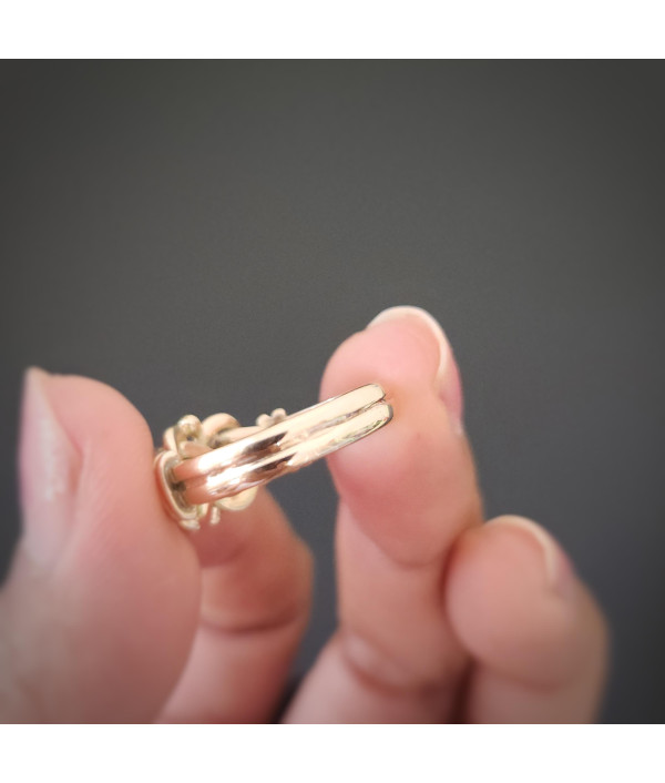 Edwardian Lover’s Knot Ring in 9K Warm Yellow Gold