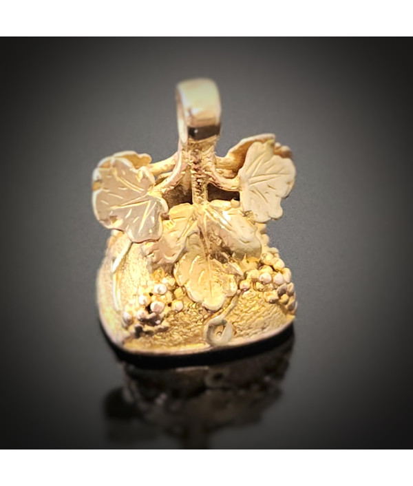 Antique 18ct Gold Fob with Engraved Citrine Monogram Seal Antique 18ct Gold Fob with Engraved Citrine Monogram Seal