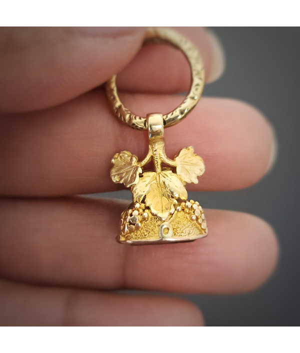 Antique 18ct Gold Fob with Engraved Citrine Monogram Seal Antique 18ct Gold Fob with Engraved Citrine Monogram Seal