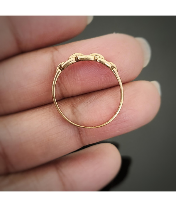 Chain Link Stacker Ring in 9K Yellow Gold Chain Link Stacker Ring in 9K Yellow Gold