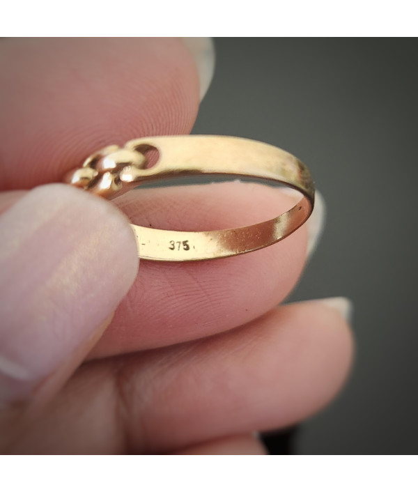Chain Link Stacker Ring in 9K Yellow Gold Chain Link Stacker Ring in 9K Yellow Gold