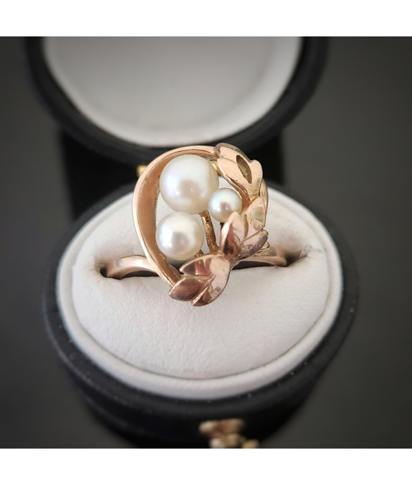 Pearl Cluster Ring In 9k Yello...