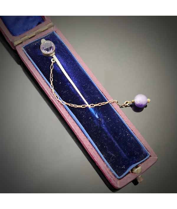 Antique Old-Cut Amethyst Stick...