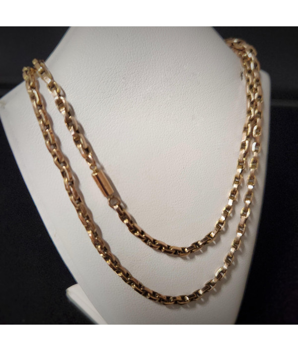 Antique 9ct Rose Gold Cable Link Chain Antique 9ct Rose Gold Cable Link Chain