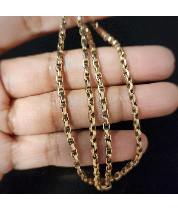 Antique 9ct Rose Gold Cable Link Chain Antique 9ct Rose Gold Cable Link Chain