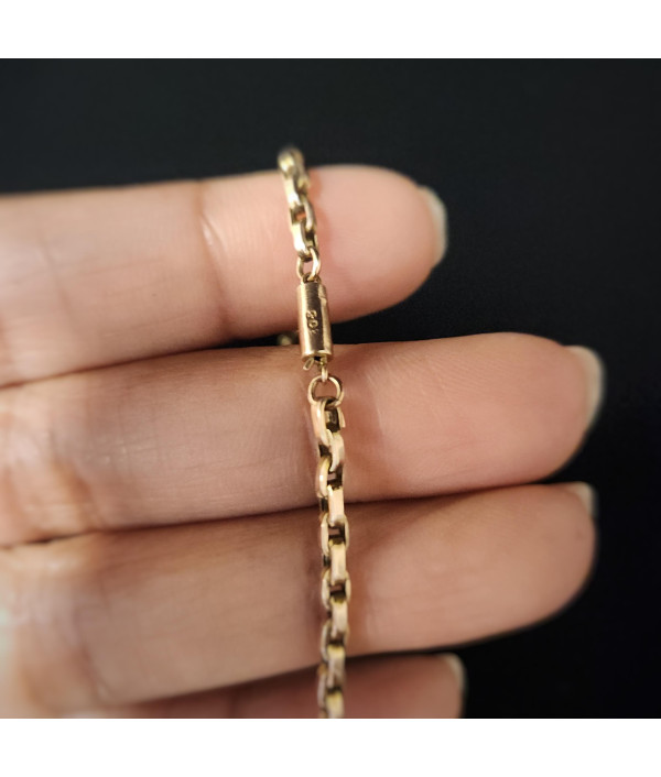 Antique 9ct Rose Gold Cable Link Chain Antique 9ct Rose Gold Cable Link Chain