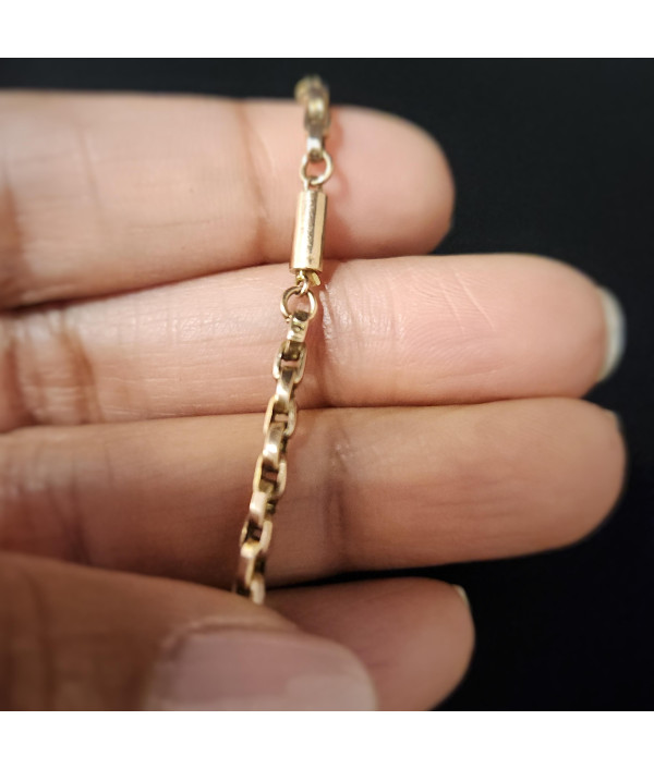 Antique 9ct Rose Gold Cable Link Chain Antique 9ct Rose Gold Cable Link Chain