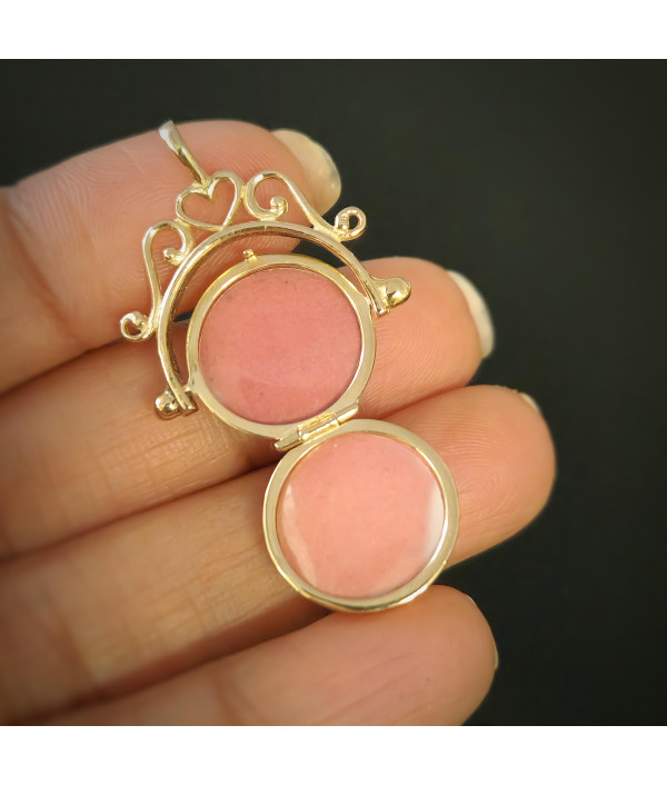 Vintage 9ct Gold Spherical Swivel Photo Locket Vintage 9ct Gold Spherical Swivel Photo Locket