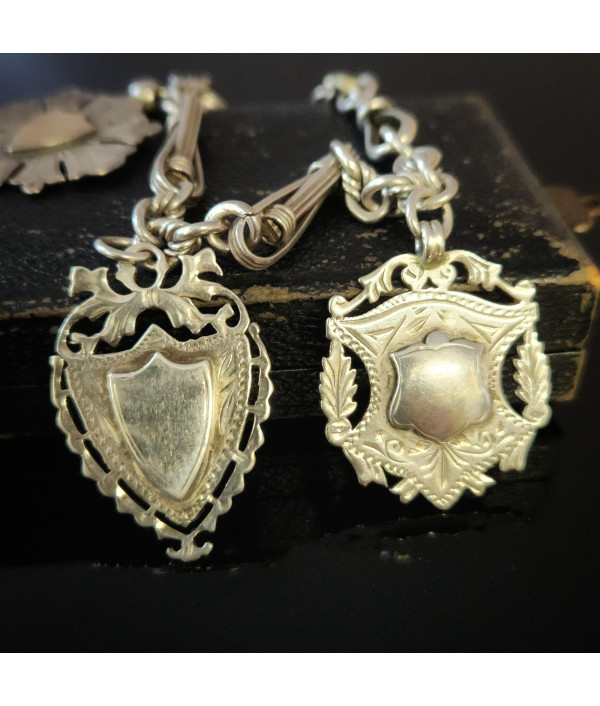 Victorian Sterling Silver Medallion Bracelet Victorian Sterling Silver Medallion Bracelet