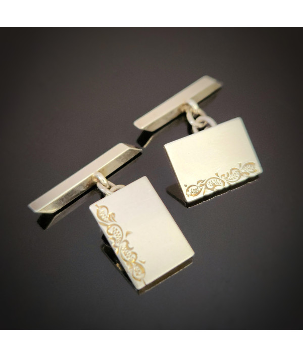 Mid-Century Sterling Silver Cufflinks Mid-Century Sterling Silver Cufflinks