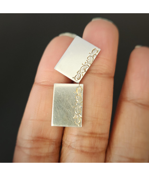 Mid-Century Sterling Silver Cufflinks Mid-Century Sterling Silver Cufflinks
