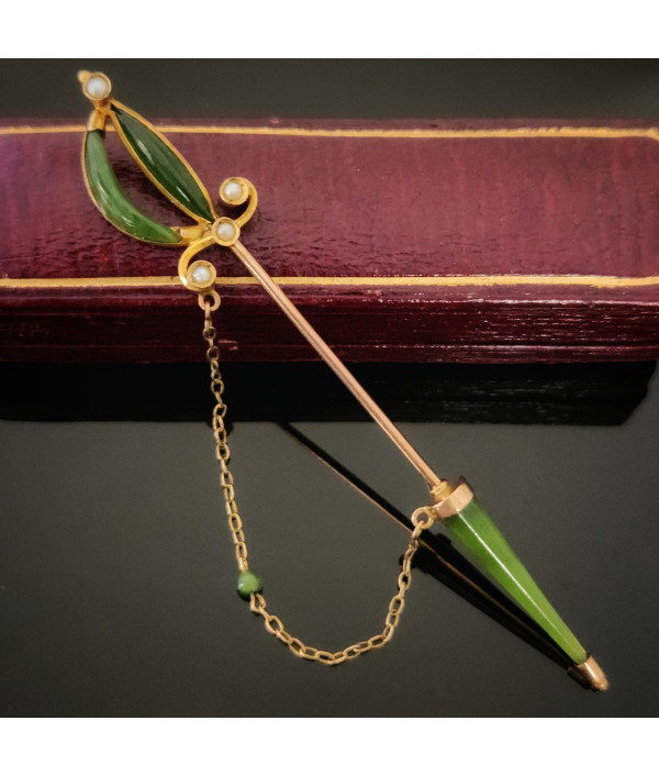 Edwardian Nephrite Jade Sword ...