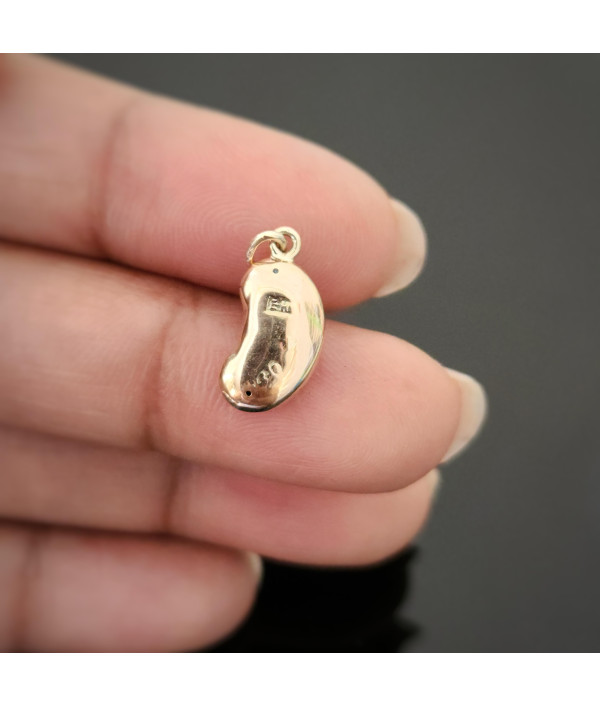 Victorian 9ct Gold Mini Lucky Bean Charm – Chester 1898 Victorian 9ct Gold Mini Lucky Bean Charm – Chester 1898