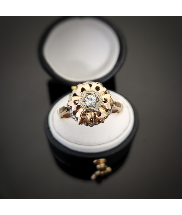 Mid-20th Century Cubic Zirconia Cluster ...