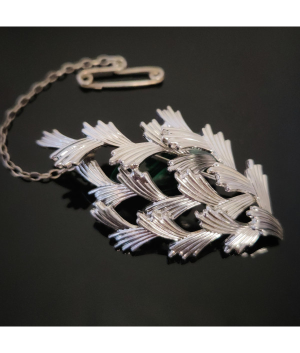 Kollmar and Jourdan 935 Argentium Silver Modernist Brooch Kollmar and Jourdan 935 Argentium Silver Modernist Brooch