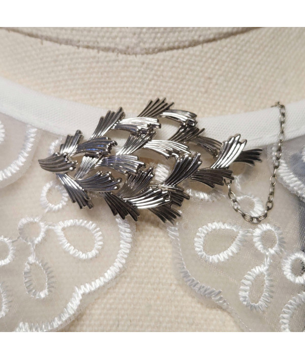 Kollmar and Jourdan 935 Argentium Silver Modernist Brooch Kollmar and Jourdan 935 Argentium Silver Modernist Brooch