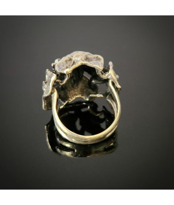 Vintage Modernist Sterling Silver Sculptural Ring