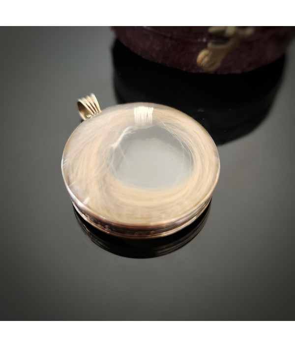Georgian 9ct Gold Glass Memorial Locket – Dated 1818 Georgian 9ct Gold Glass Memorial Locket – Dated 1818