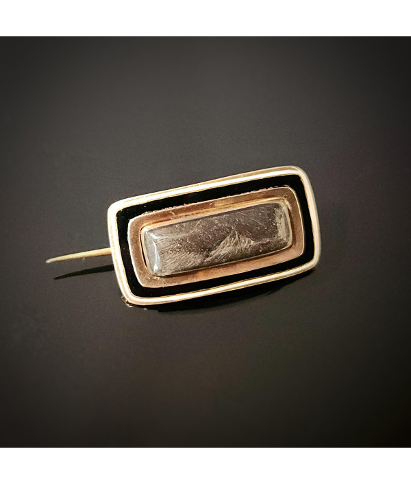 Victorian Mourning Brooch with...