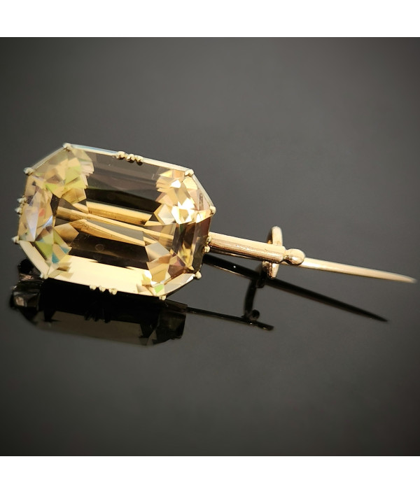 Victorian 18ct Gold Citrine Brooch – c...