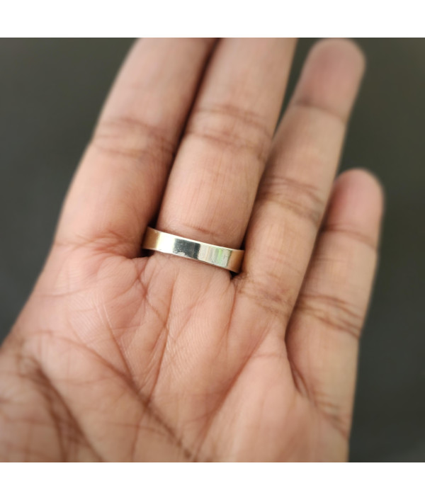 Victorian MIZPAH Ring in Sterling Silver with 9ct Gold Plating – AGG, Birmingham 1893 Victorian MIZPAH Ring in Sterling Silver with 9ct Gold Plating – AGG, Birmingham 1893