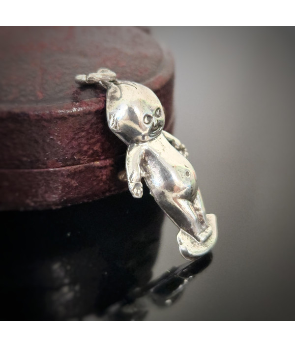 Edwardian Sterling Silver Kewpie Doll Charm – Australian Made c.1910