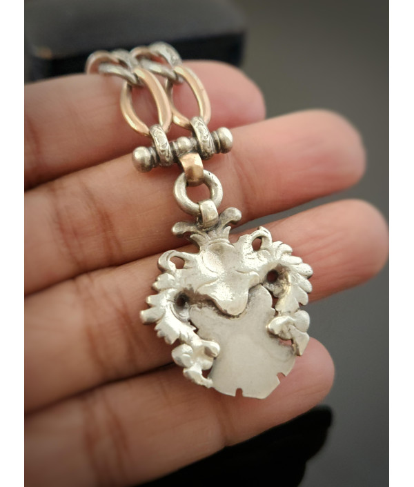 Antique Silver and Rolled Gold Watch Chatelaine Antique Silver and Rolled Gold Watch Chatelaine
