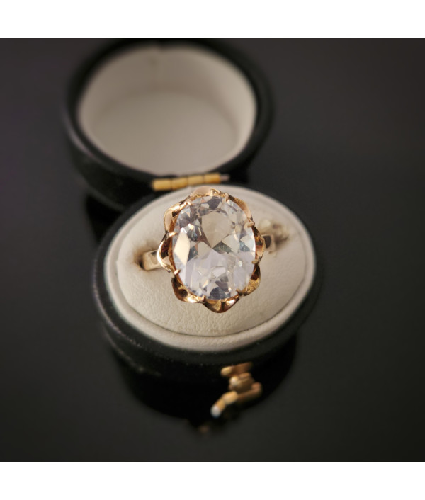 Vintage 14k Rose Gold Synthetic Spinel Ring Vintage 14k Rose Gold Synthetic Spinel Ring