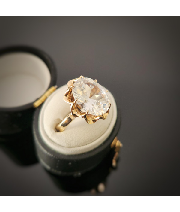 Vintage 14k Rose Gold Synthetic Spinel Ring Vintage 14k Rose Gold Synthetic Spinel Ring