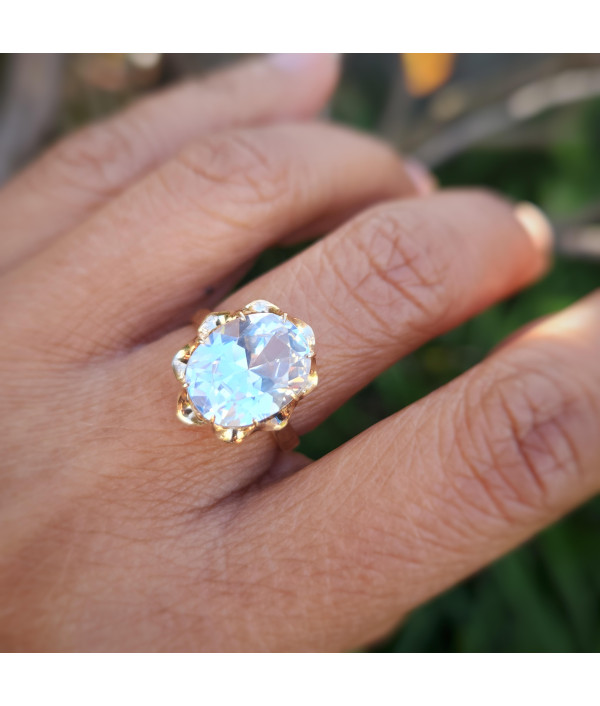 Vintage 14k Rose Gold Synthetic Spinel Ring Vintage 14k Rose Gold Synthetic Spinel Ring