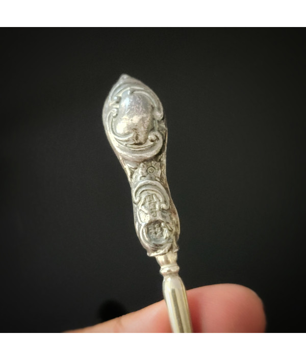 Edwardian Sterling Silver Glove Button Hook — Birmingham 1911