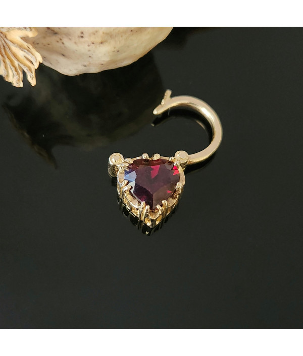 Pending - Vintage Heart Shaped Garnet Padlock Pendant in 9ct Gold Pending - Vintage Heart Shaped Garnet Padlock Pendant in 9ct Gold