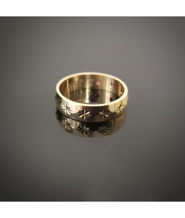 Vintage 1970s Three-Stone Ruby My Valentine Ring 9ct Yellow Gold Vintage 1970s Three-Stone Ruby My Valentine Ring 9ct Yellow Gold