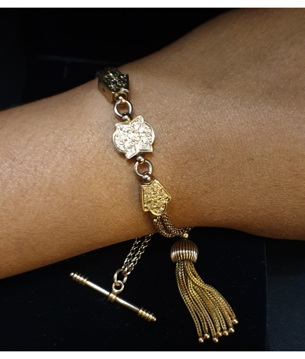 Victorian Albertina Bracelet in 9K Warm Rosy Gold Victorian Albertina Bracelet in 9K Warm Rosy Gold