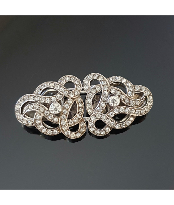 Art Deco Sterling Silver Dress Clip or B...